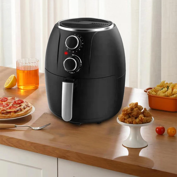KUFU 2022 Hot Sale 1200W 4L Mechanic Electric Air Cooker Fryer Air Deep Fryer Without Oil