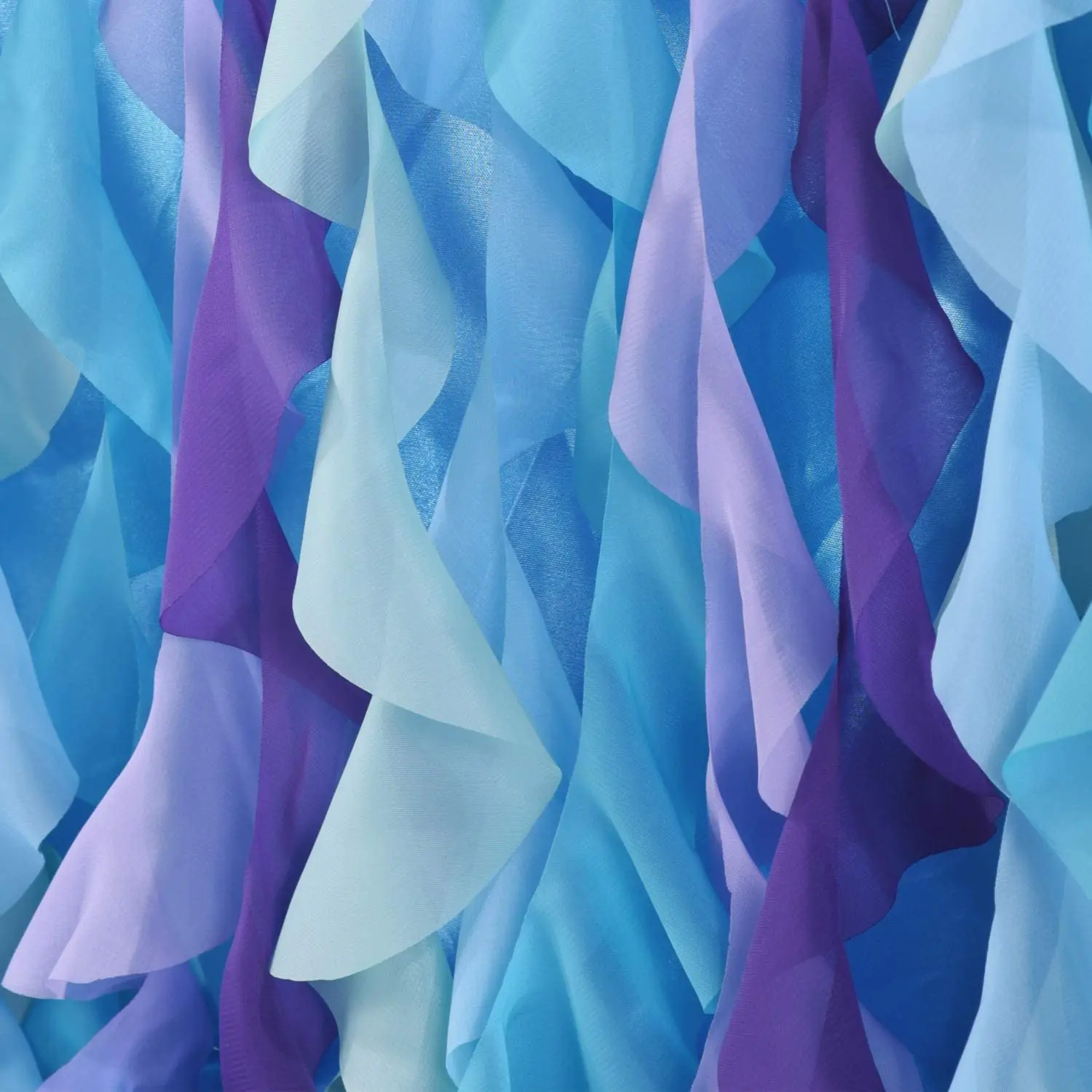 6ft Mermaid Curly Willow Tulle Ruffle Table Skirt for Baby Shower  hawaiian beach hula table skirt for holiday party