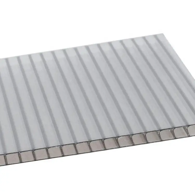 Прозрачный поликарбонатный полый лист для теплиц с защитой от ультрафиолета, сделано в Китае