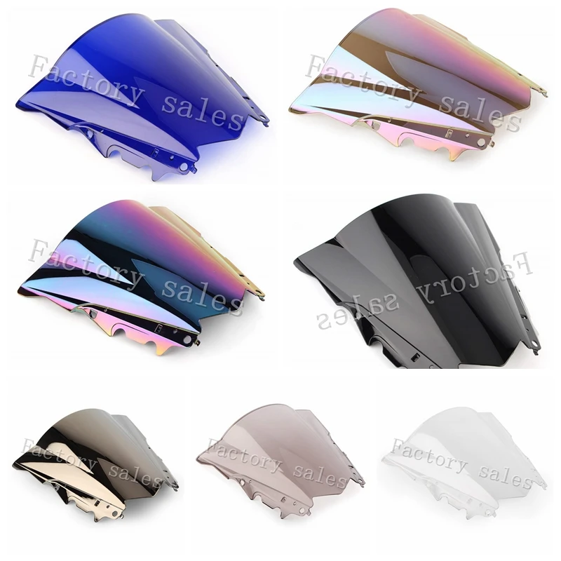 For Yamaha YZF R25 R3 2013 2014 2015 2016 2017 2018 Black Motorcycle screen Windshield WindScreen Double Bubble R 25 3