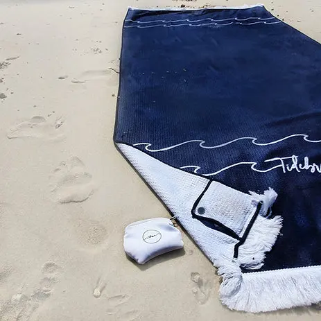 Wuxi Ivy Textile Lightweight Eco-friendly Print Logo Design Sublimated Digital Printed MicroFibre Sand Free Beach Towels