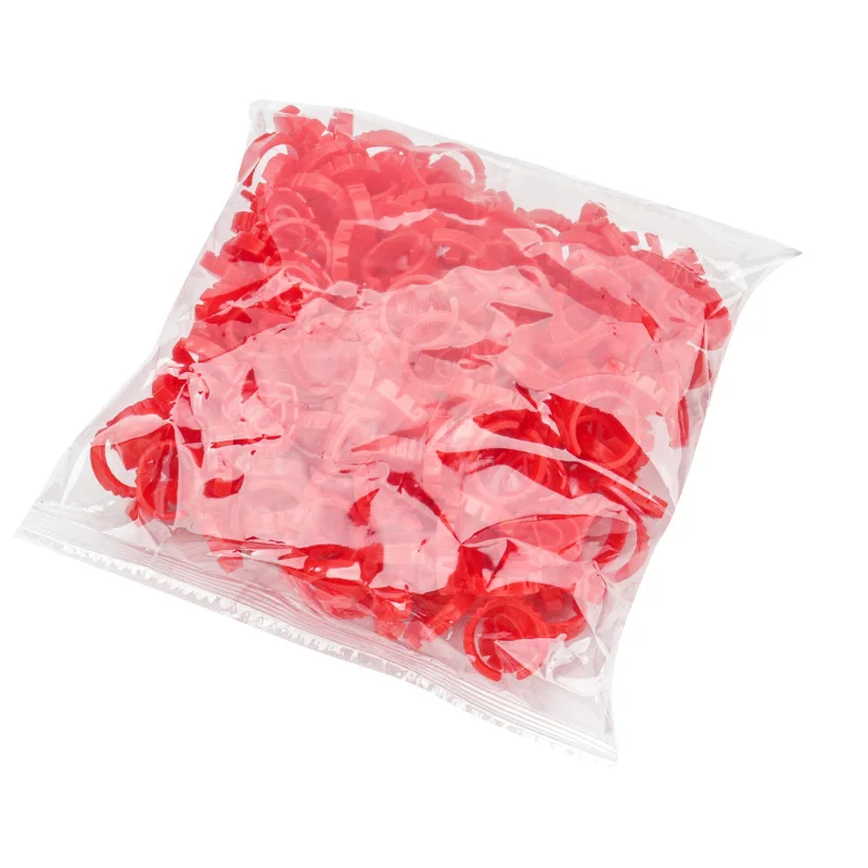 Wholesale 50Pcs Eyelash extension tools Tattoo cup Disposable Plastic Eyelash Glue Holder For Eyelash Extension Glue Rings