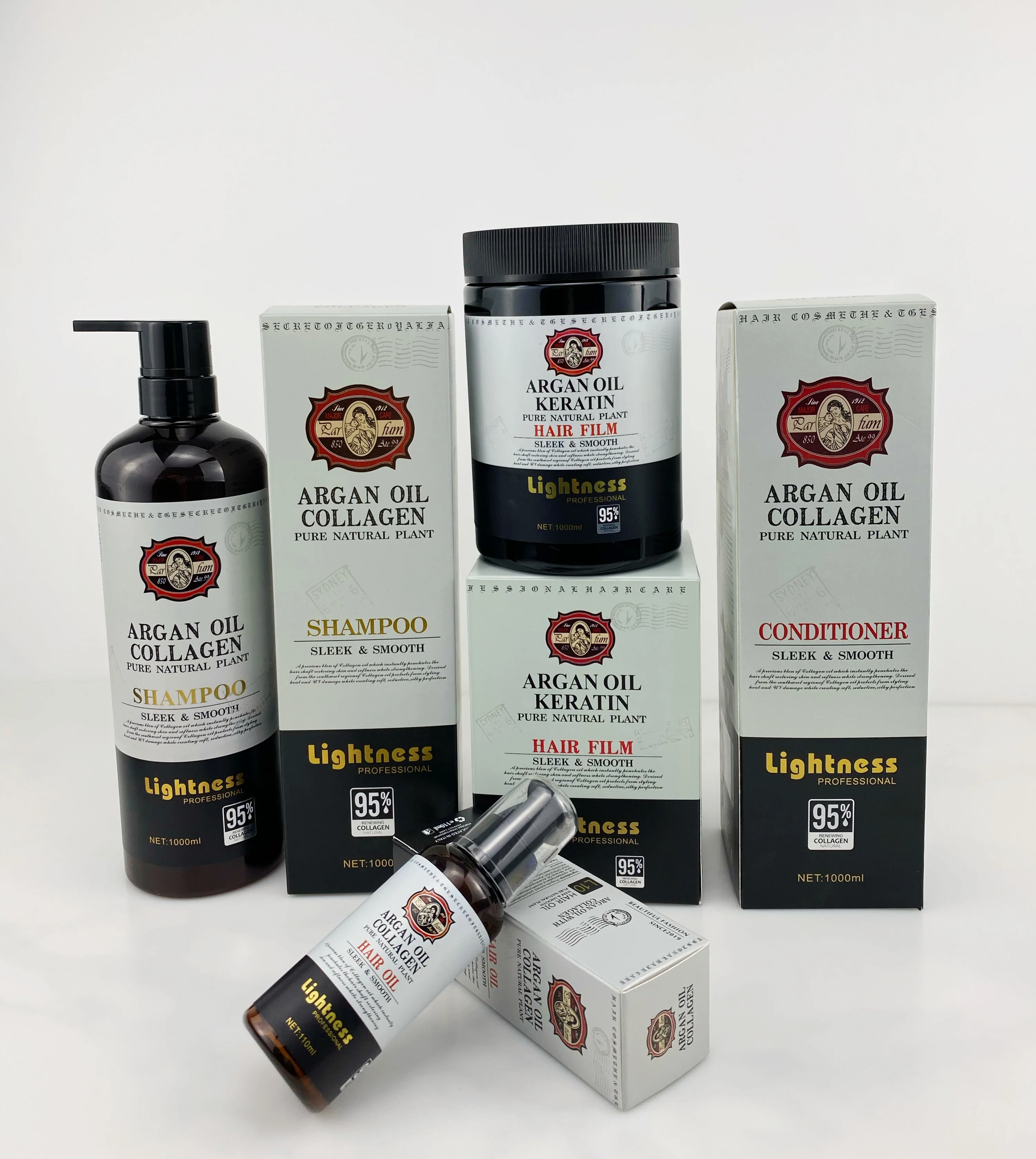 Guangzhou Factory Wholesale Organic Argan Oil Treatment Leave In Conditioner Cream Shampoo OEM