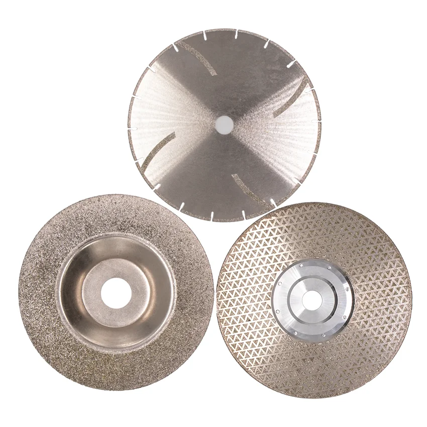 Factory supply custom 25.4/22.2mm hole diameter electroplated circular diamond saw blade for stone cutting