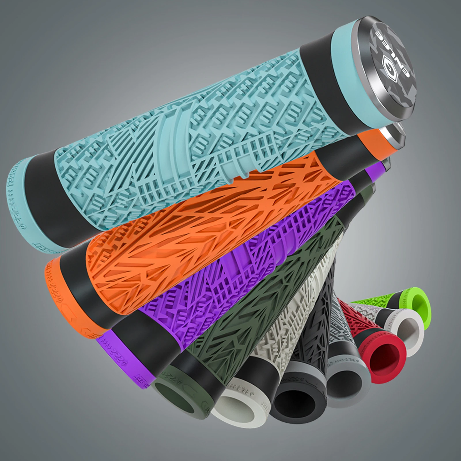 Mtb Bike Grips Handle Flat Handlebar Bicycle Silicone Mountain Bicycle Handlebar Covers Soft Ultralight Grips Accessories