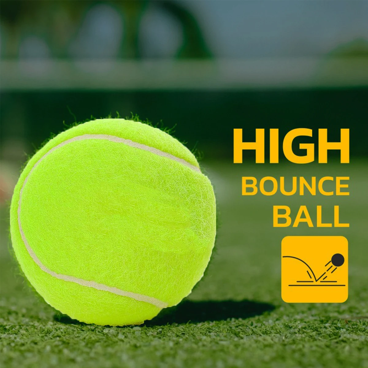 2025 Best-Selling Variety Of Colors Available Chemical Fiber + Natural Rubber Tennis Ball Suitable For Professional Sports Field