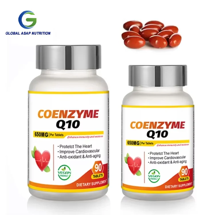 Dietary Supplement coenzyme q10 capsules organic 500mg health coq10 Softgel Capsules