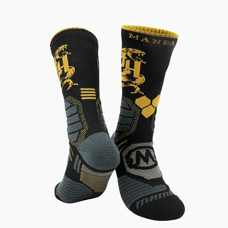 LINGTU manufacturer custom LOGO socks pure cotton black Basketball Sock  high quality Athletic ankle kids Men elite Meias