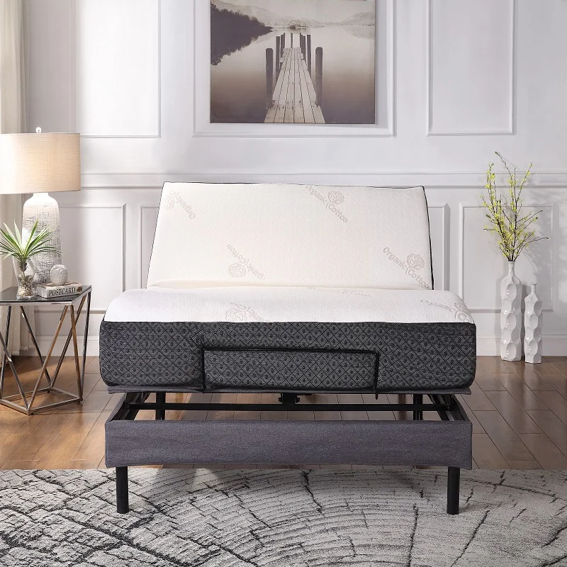 Modern electric customized wireless LED massage function sale adjustable bed