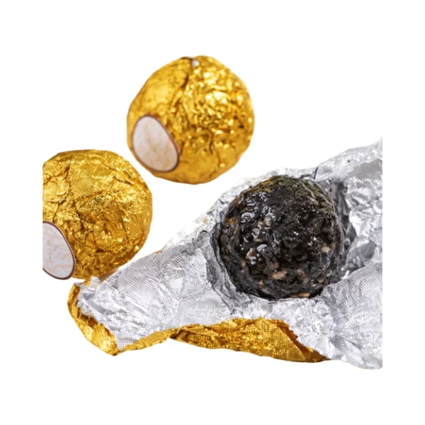 Food grade wrapping paper metal chocolate foil paper custom