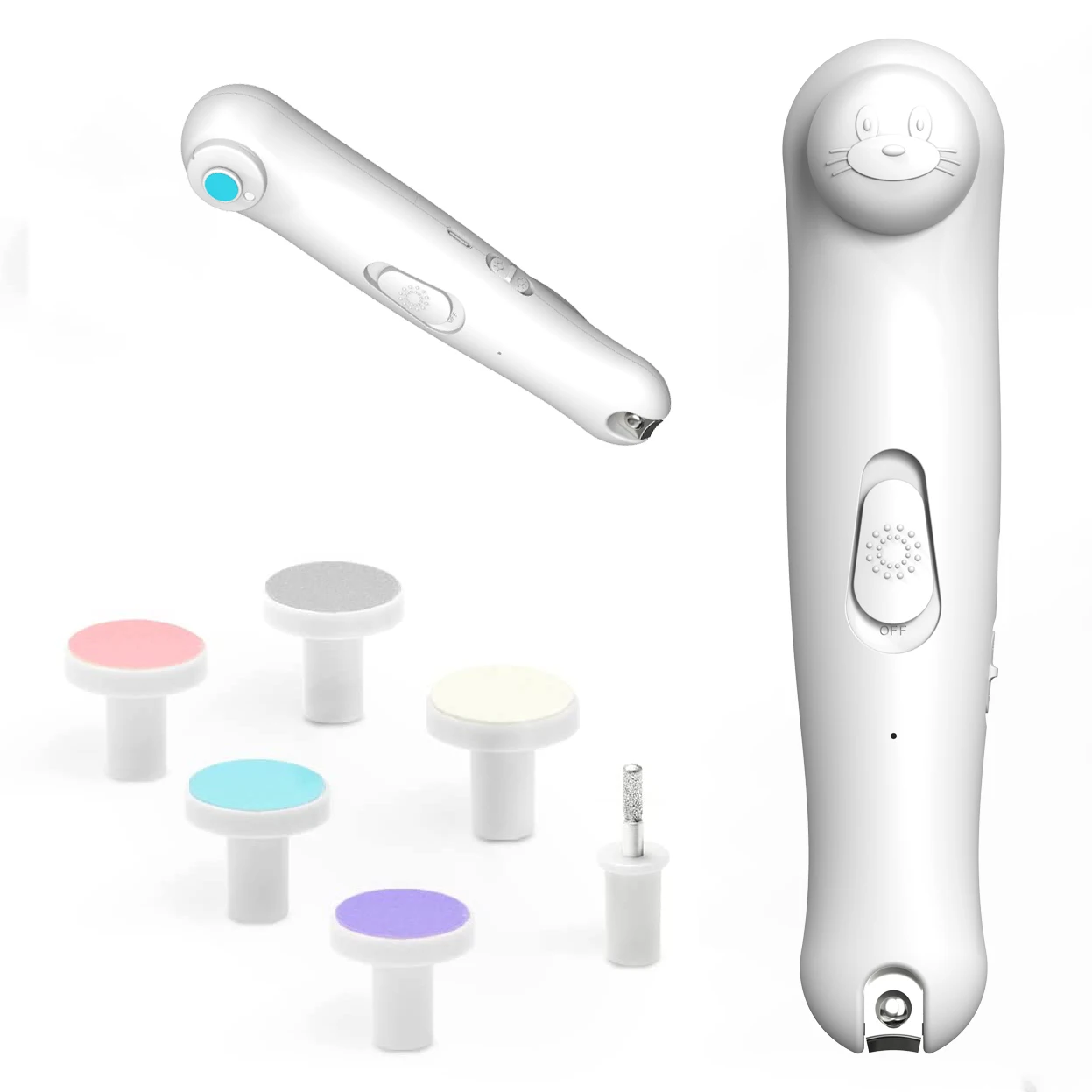 6 in 1 New Design Baby Electric Nail Trimmer Baby Nail Clipper