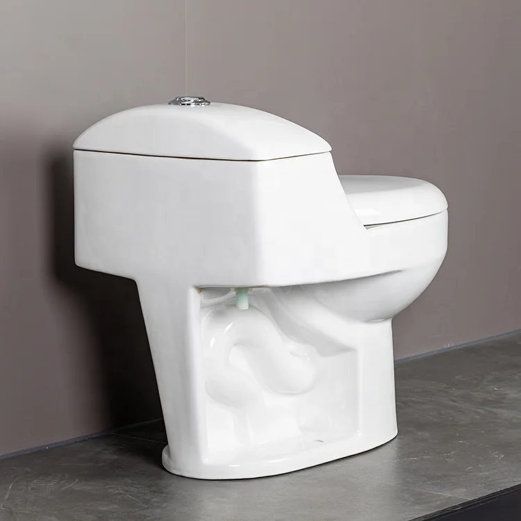 Modern Inodoro Siphonic S trap Water Closet Bathroom Commode WC Cheap One Piece Toilet Bowl