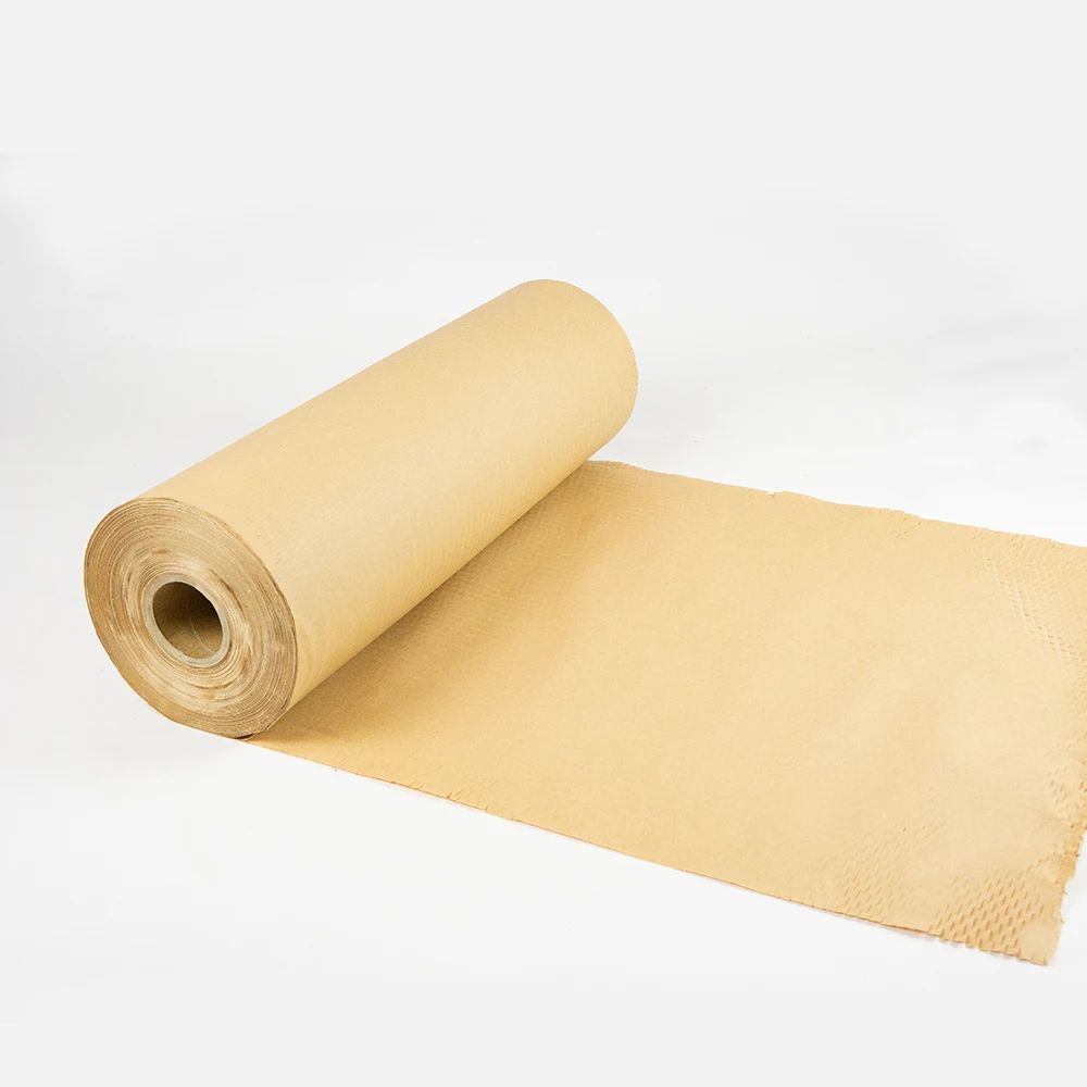 New eco packaging materials high strength kraft honeycomb void fill paper for wrapping