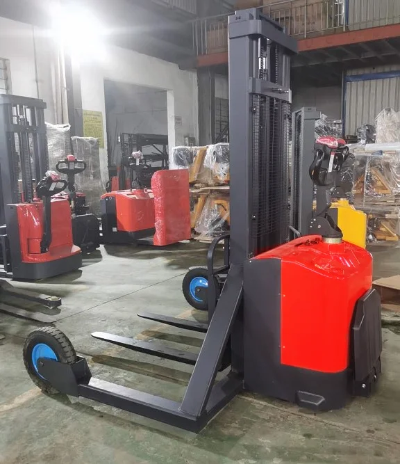 
WELIFT Rough Terrain 1500kg 3000mm Electric Stacker Big Wheel AC motor Big Battery Platform 2020 Hot Sale 