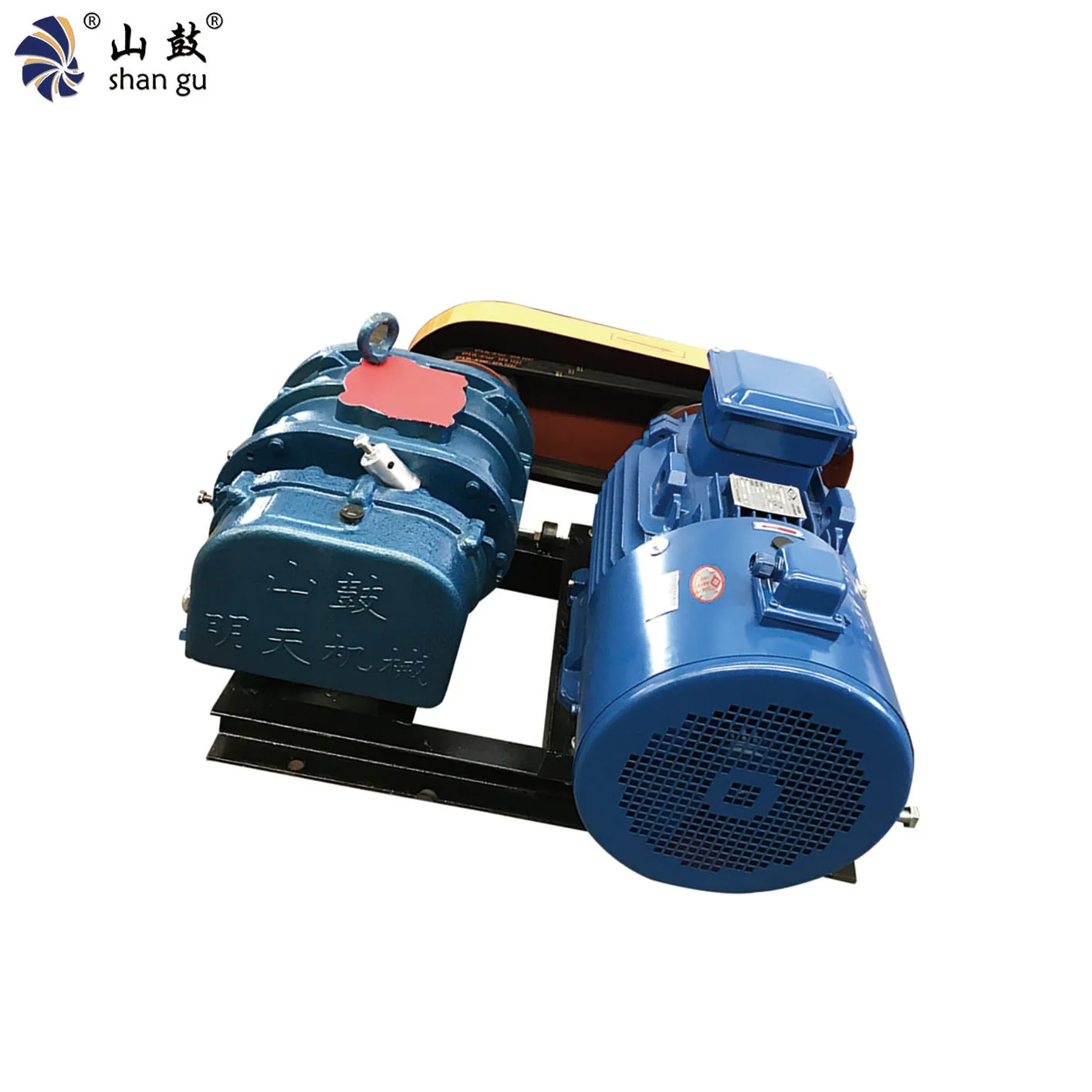 Three Lobes Industrial RSR-100 Air Supply Pneumatic Conveying Sewage Treatment Air Supercharger Ammonia Gas Roots Blower