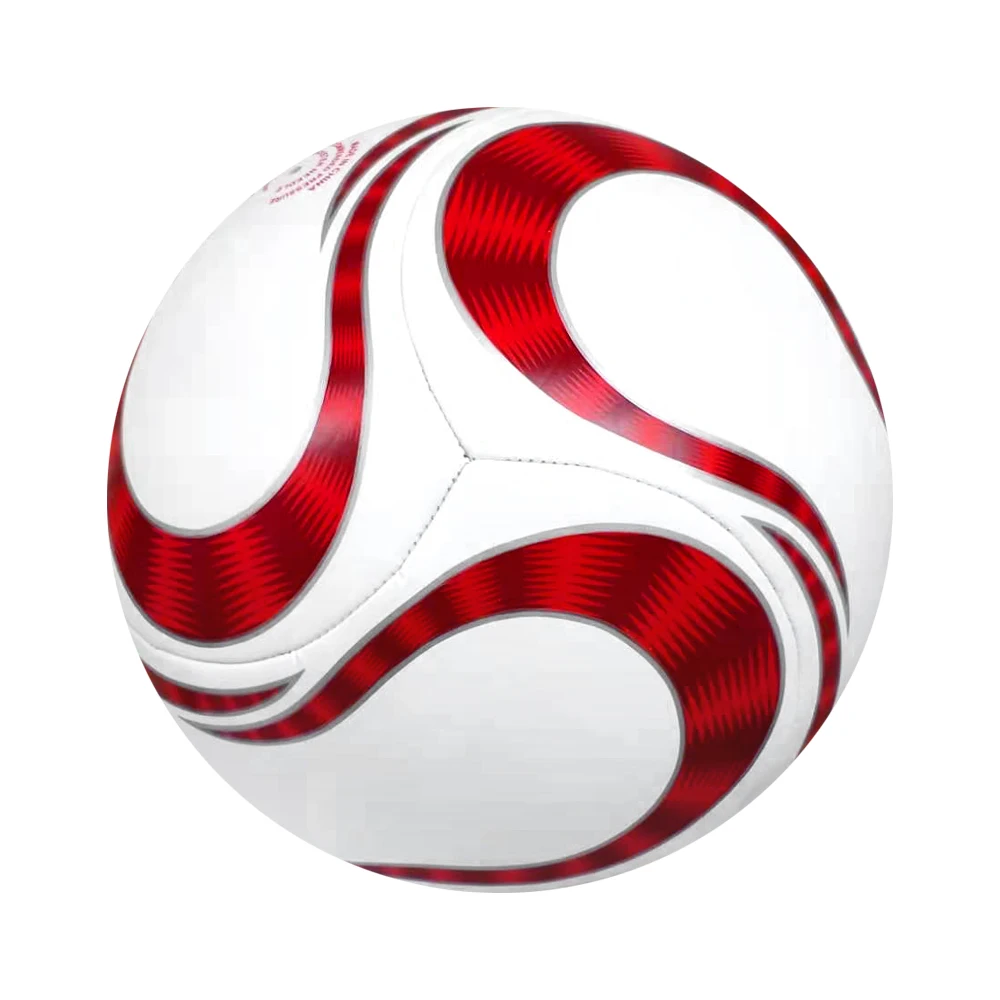 grain surface 25% butyl bladder deflated packing 6-panel soccer ball