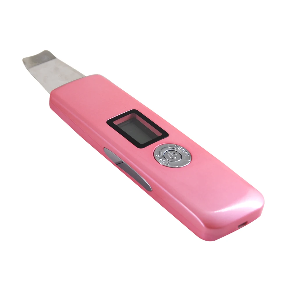 Wholesale portable popular electric beauty device ultrasonic facial silicon skin scrubber