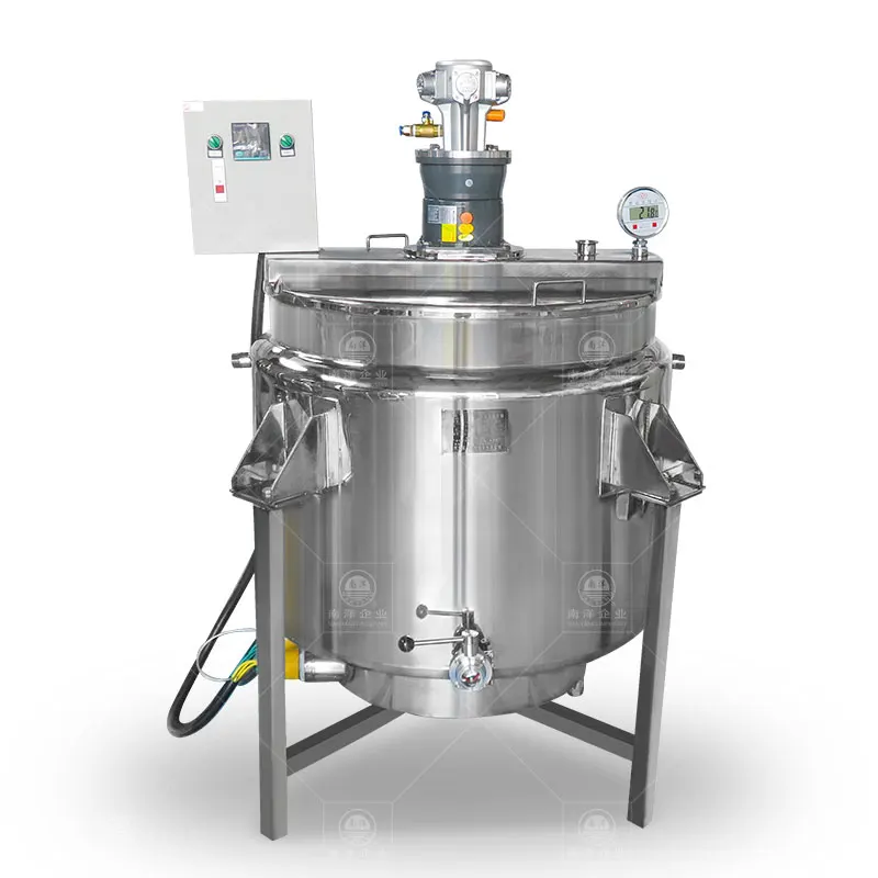 For sale stainless steel small mayonnaise stirring tank industrial jacket chocolate melting tank with mixer machine
