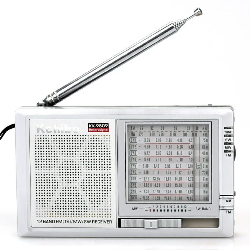 Wholesale Cheap Price Built In Speaker Portable Radio FM MW SW 12 band Kchibo radio