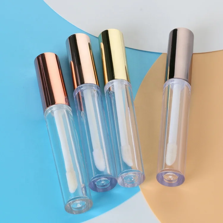 Gold Rose Mini Empty 2.5ml Lip Gloss Tube Custom Liquid Lipstick Container Lipgloss