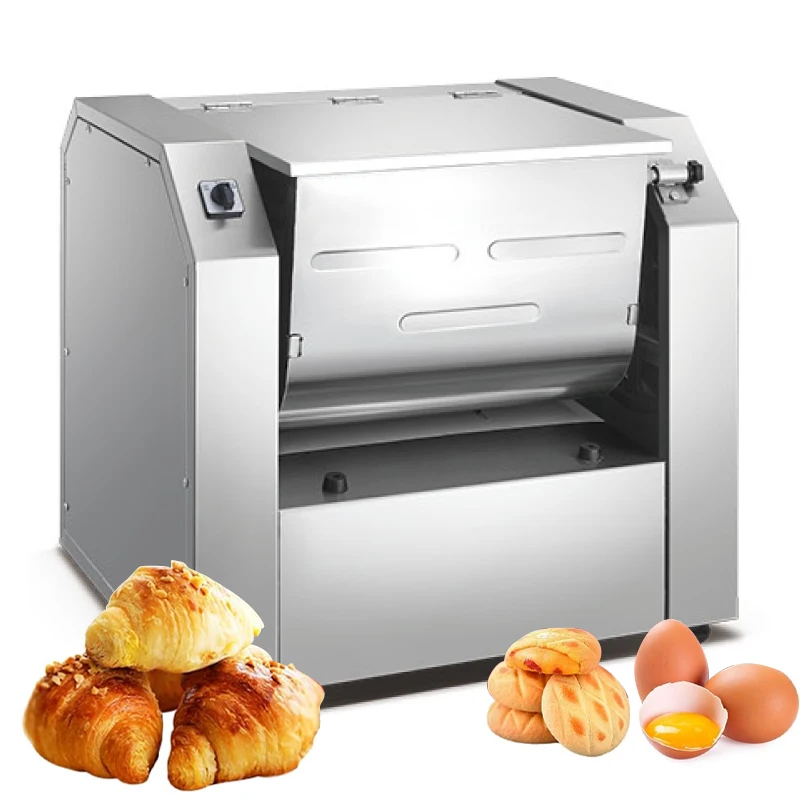 High efficiency 15/20/50kg bread flour mixing and Kneading Machine Mixer Horizontal noodle machine for bakery