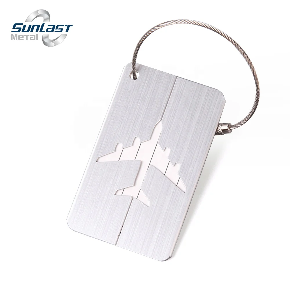 Aluminium Alloy Luggage Tags Metal Suitcase Tags Travel Bag ID Identifier Luggage Name Tag