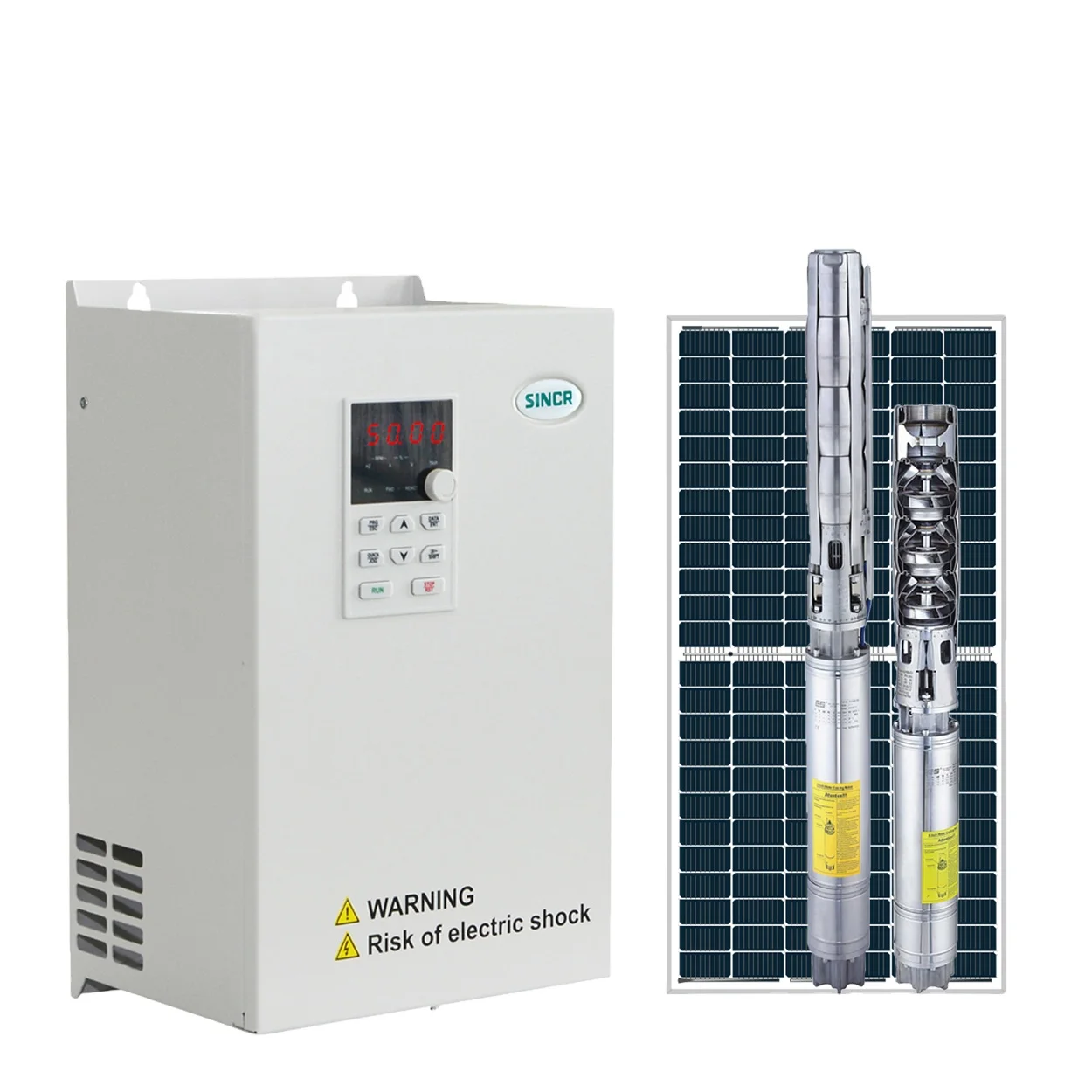 Factory Direct 1.5KW Single Phase MPPT Solar Pump Inverter Submersible Pump For Center Pivot Irrigation