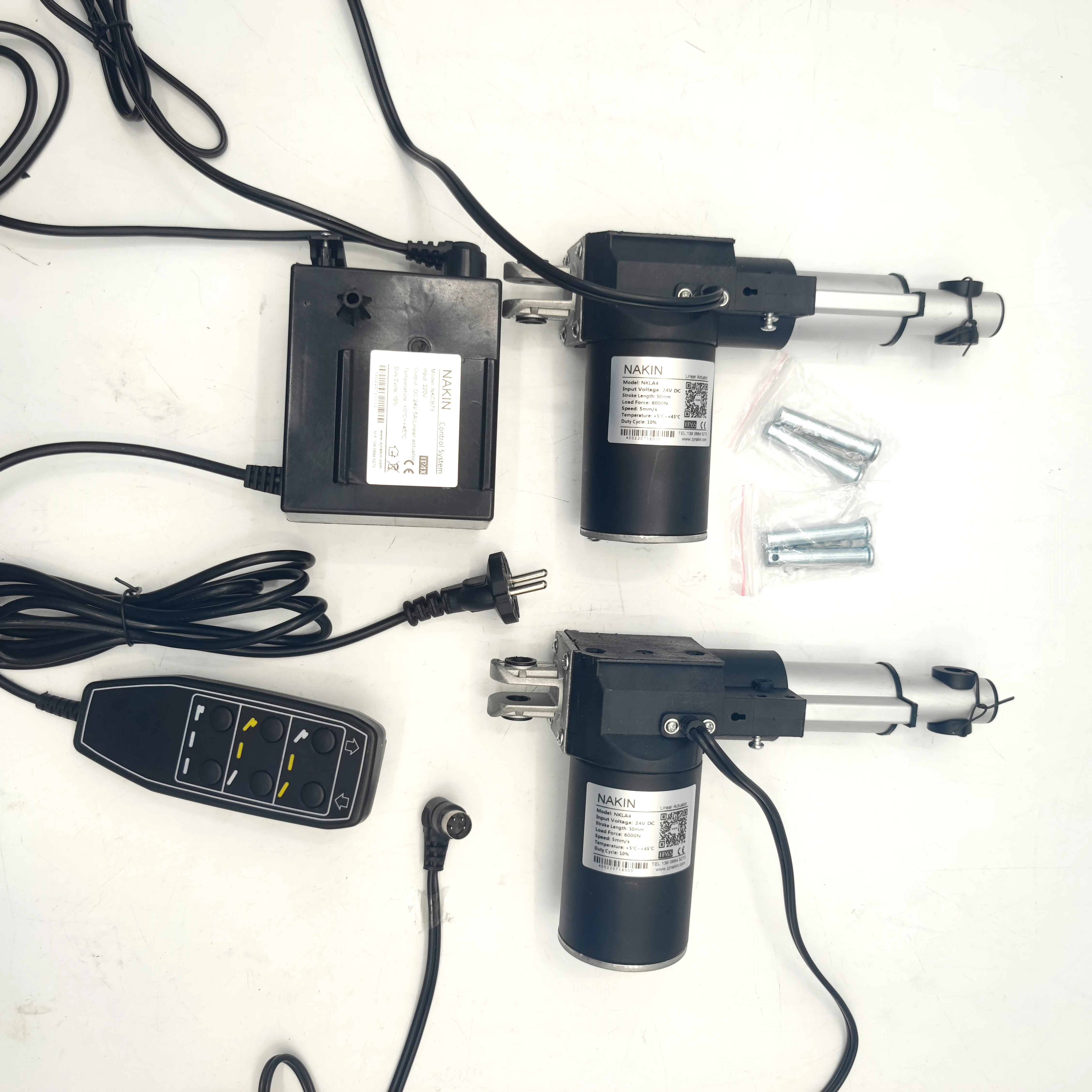 heavy duty industrial waterproof electric 24v 12v telescopic 6000N/1320LB 5mm/s mini linear actuator