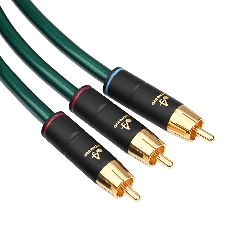 ATAUDIO Hifi Y Adapter Subwoofer Y Cable Audio Cable Rca To 2rca Cable