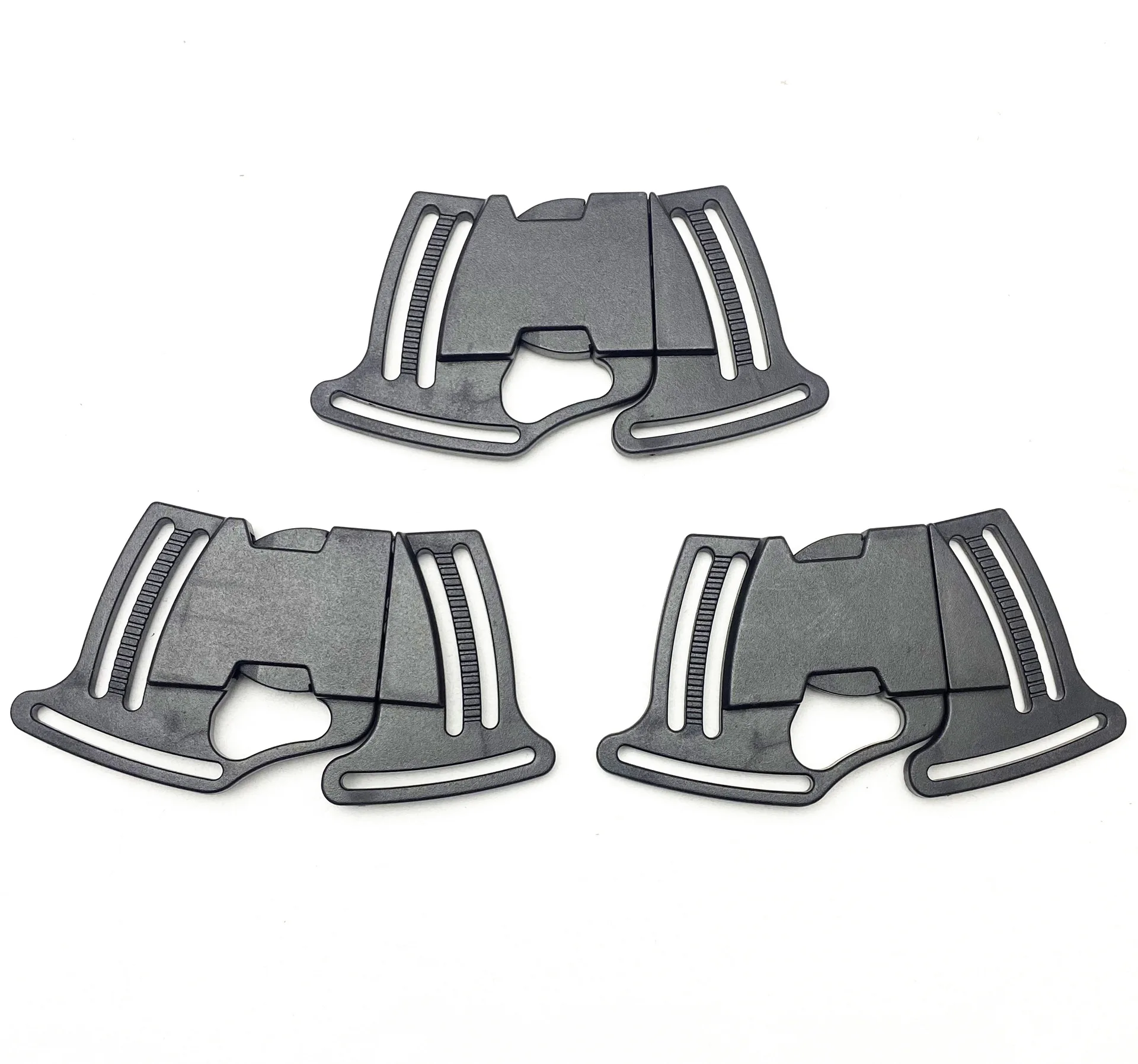 Plastic POM Quick Release Buckle 38mm Double Adjust Safety Symmetrical 4 Way Plastic Buckles For Stroller