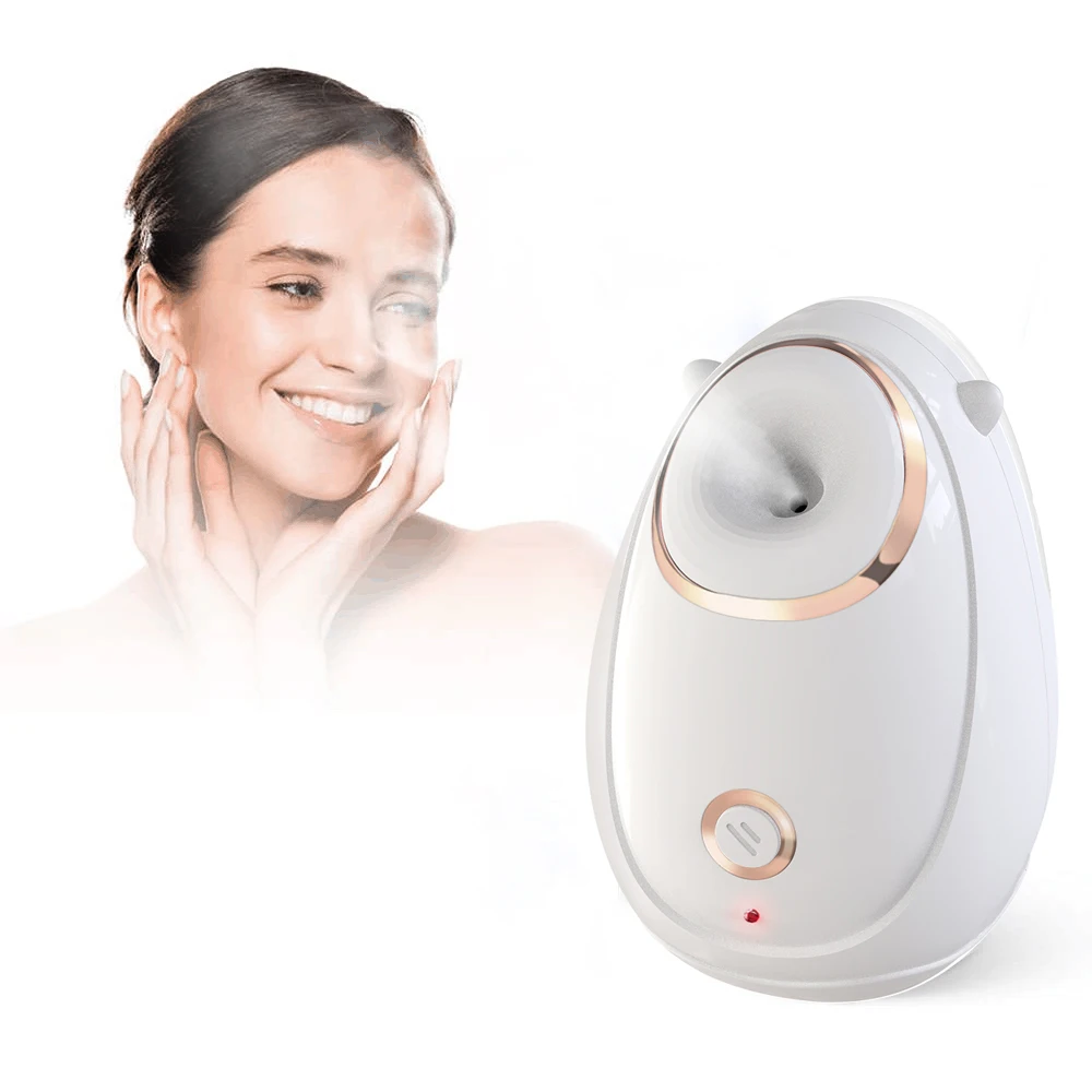 Beauty Equipment Nano Ionic Facial Steamer Sauna Spa Moisture Humidifier Lighting Household Electric Face Steam Machine