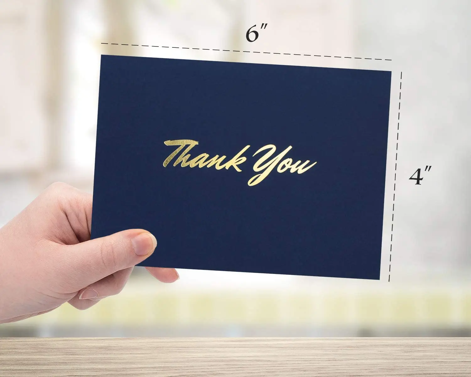 Cheap Wholesale Price Free Design Card Packs Navy Blue Business cards and Thank You Cards with Custom Logo