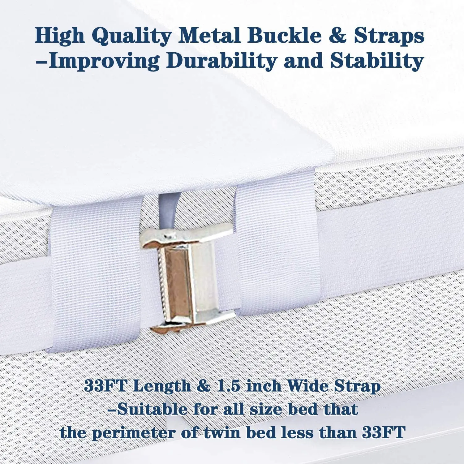 10-Inch Extra Wide Twin King Converter Kit with Thicker Memory Foam Bed Gap Filler Adjustable Bed Bridge Mattress Connector