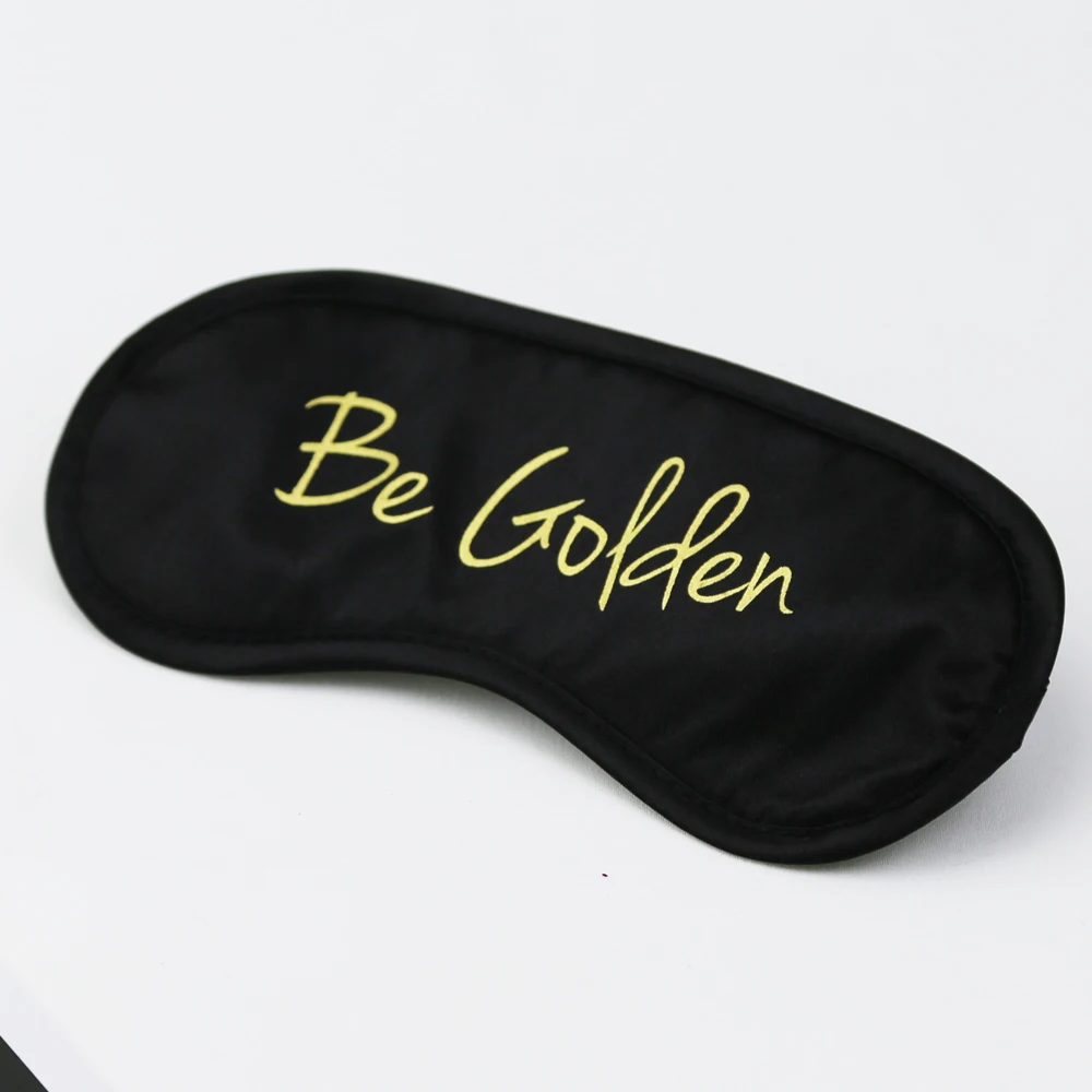 Personalized wholesale eye sleep mask sleeping exquisite quality silk eye mask with custom logo