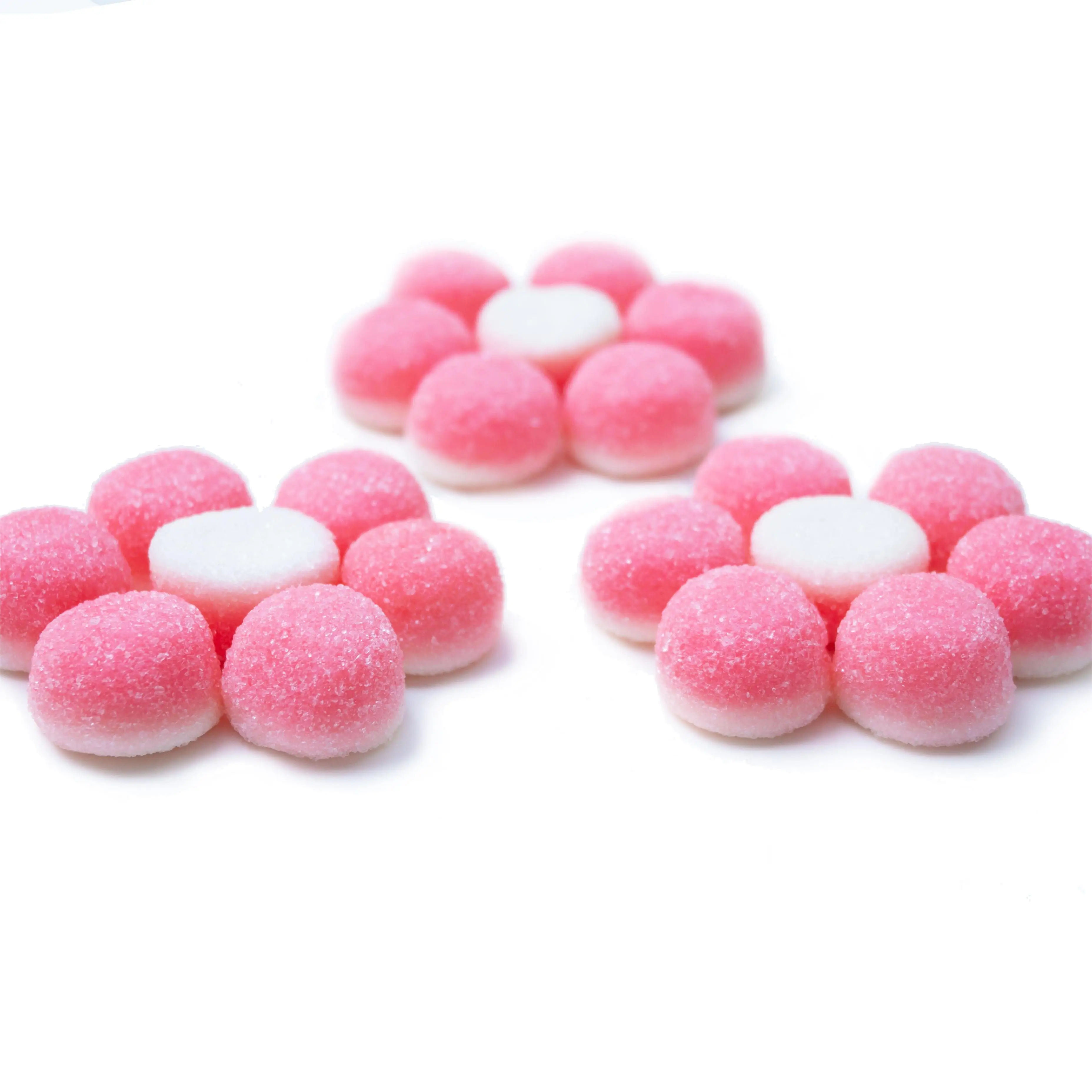 Hot Sale Fruity Flavor Fruit Shape Soft Gummy Candy Sugar Coated Gummy Candy
