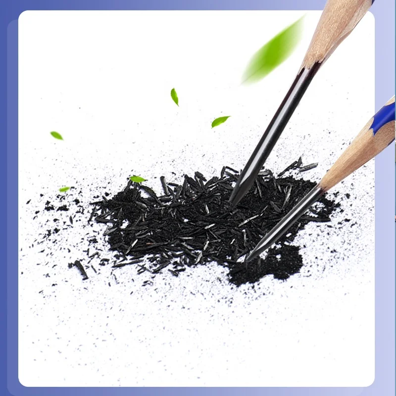 Andstal HB/2B Corrects Holding Posture Design Hole Pencils Standard Pencils Wooden Pencil For Kids Writing