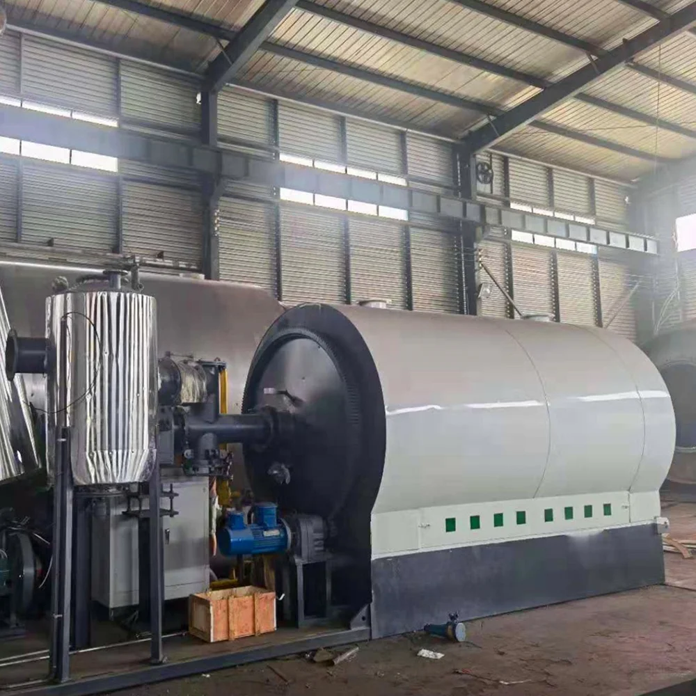 Пиролизная установка для переработки отходов полиэтилена, полипропилена, бензина, новый дизайн