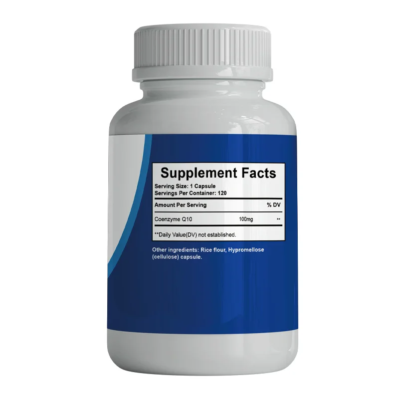 Wholesale OEM OBM Factory CoQ 10 Capsules Unflavored Coenzyme Q10 Dietary Supplement for hard capsule adult