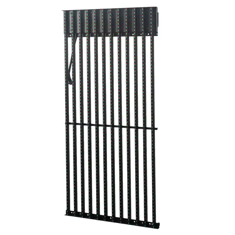  PrivaLED 5 years warranty p15.6 integrated high brightness front easy install IP67 Led curtain screen for Building