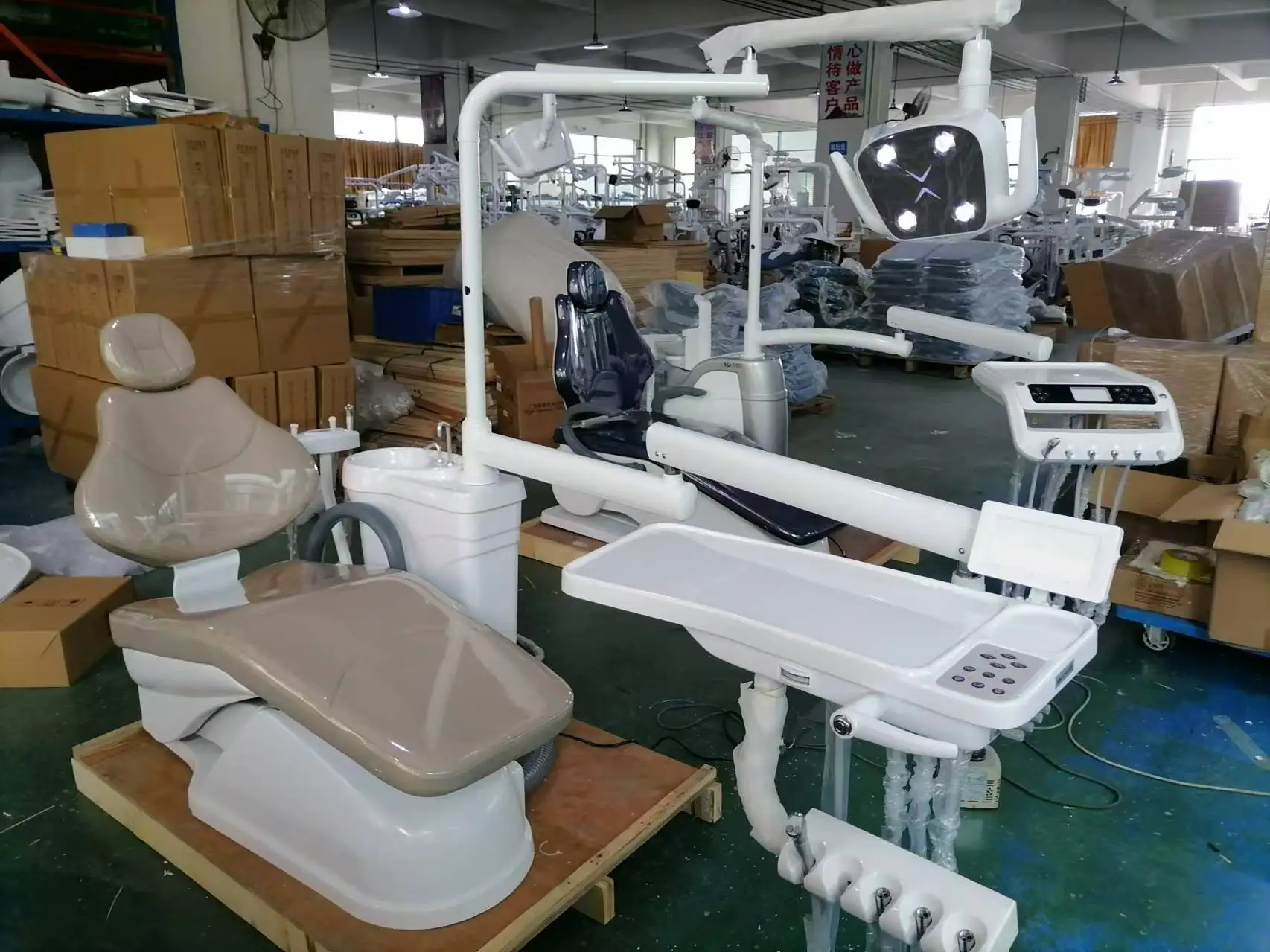 High Quality Full Set Unit dental chair Air Compressor Luxury Electric Dentist Chair