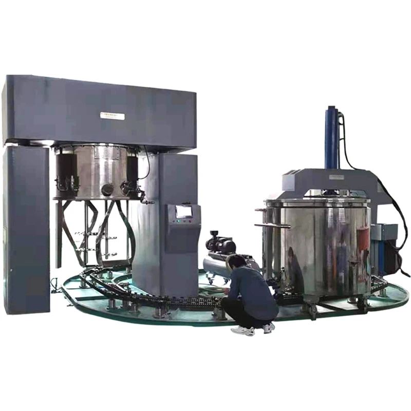 Good Quality vacuum high shear mixer nail enamel production explosion proof dual planet mixer capacity 200 liter