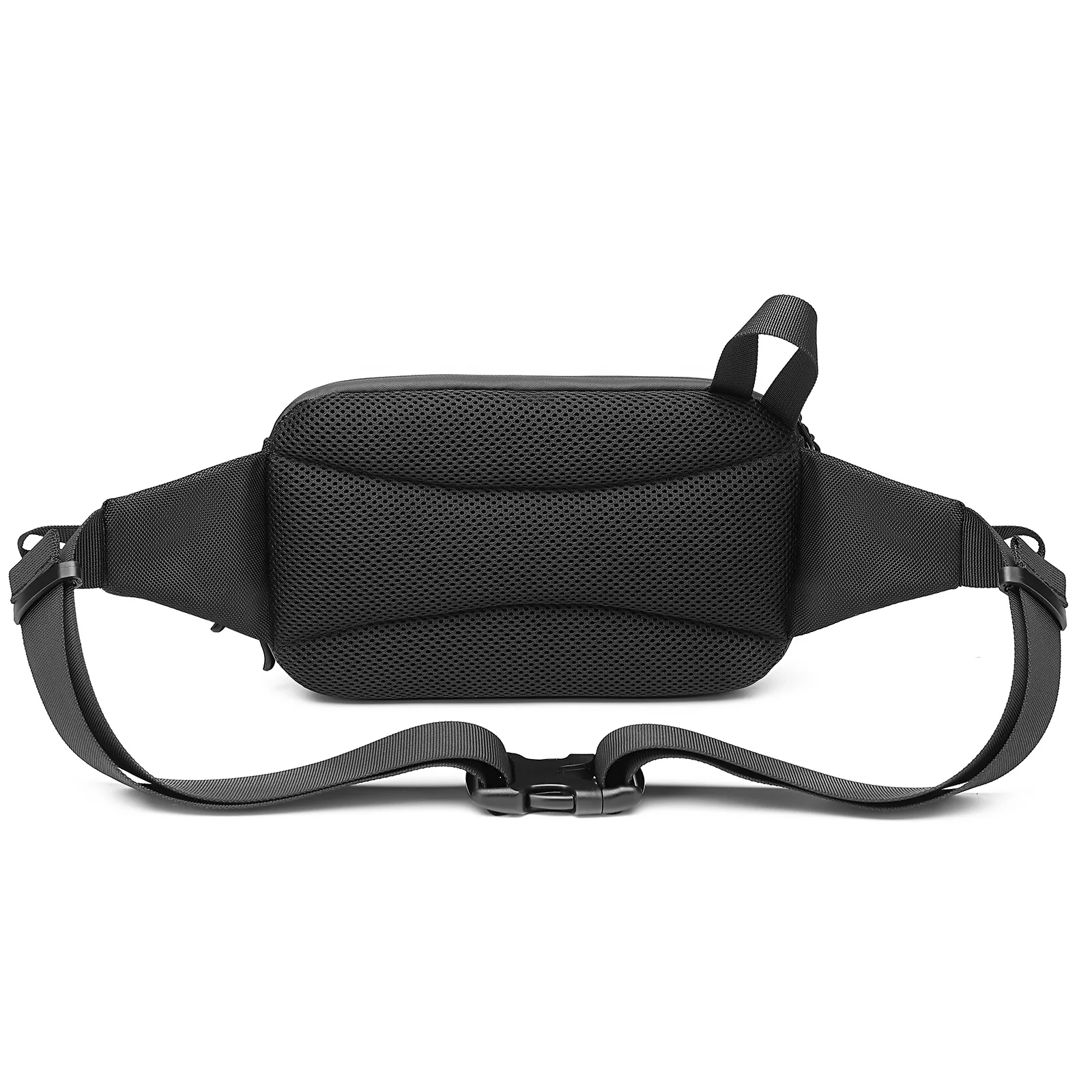Unisex Sport Waist Bag for Men Multi-Pockets Lightweight Water-Resistant Chest Bag with Zipper Closure