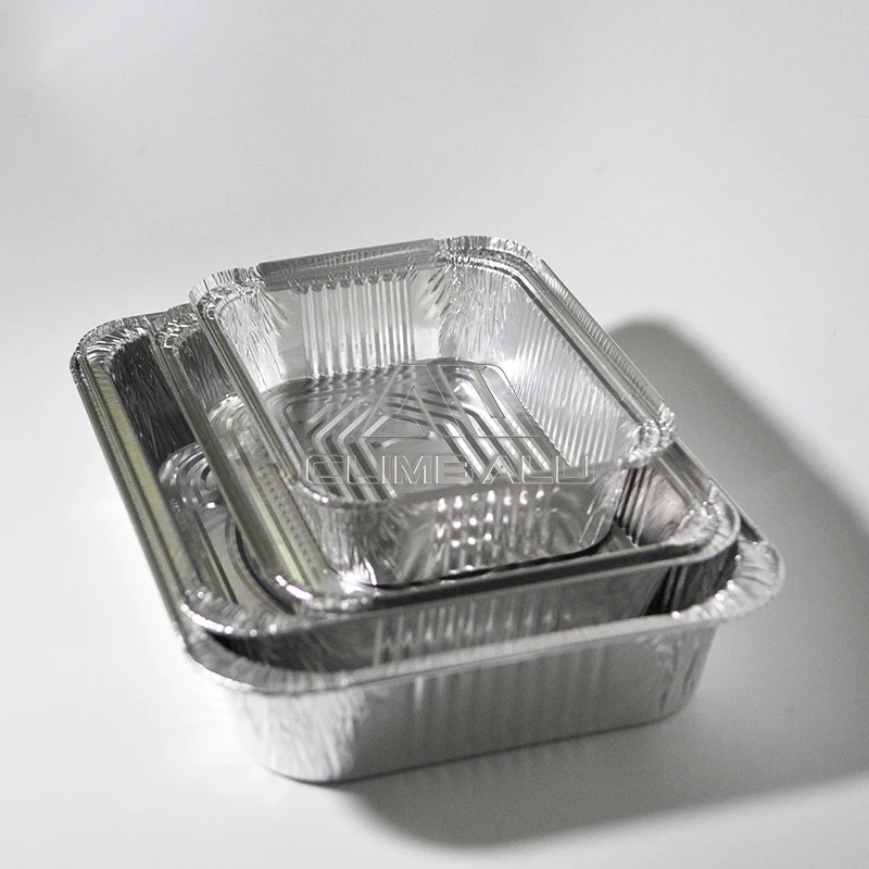 Wholesale price disposable 240ml 360ml 410ml sizes aluminum food container aluminium foil tray