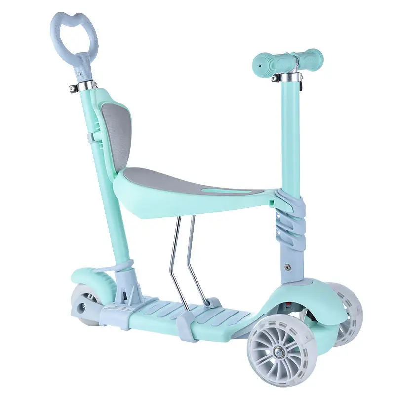2021 new model cheap price high quality multi-function 3 wheels children scooter kids mini baby scooter with led light