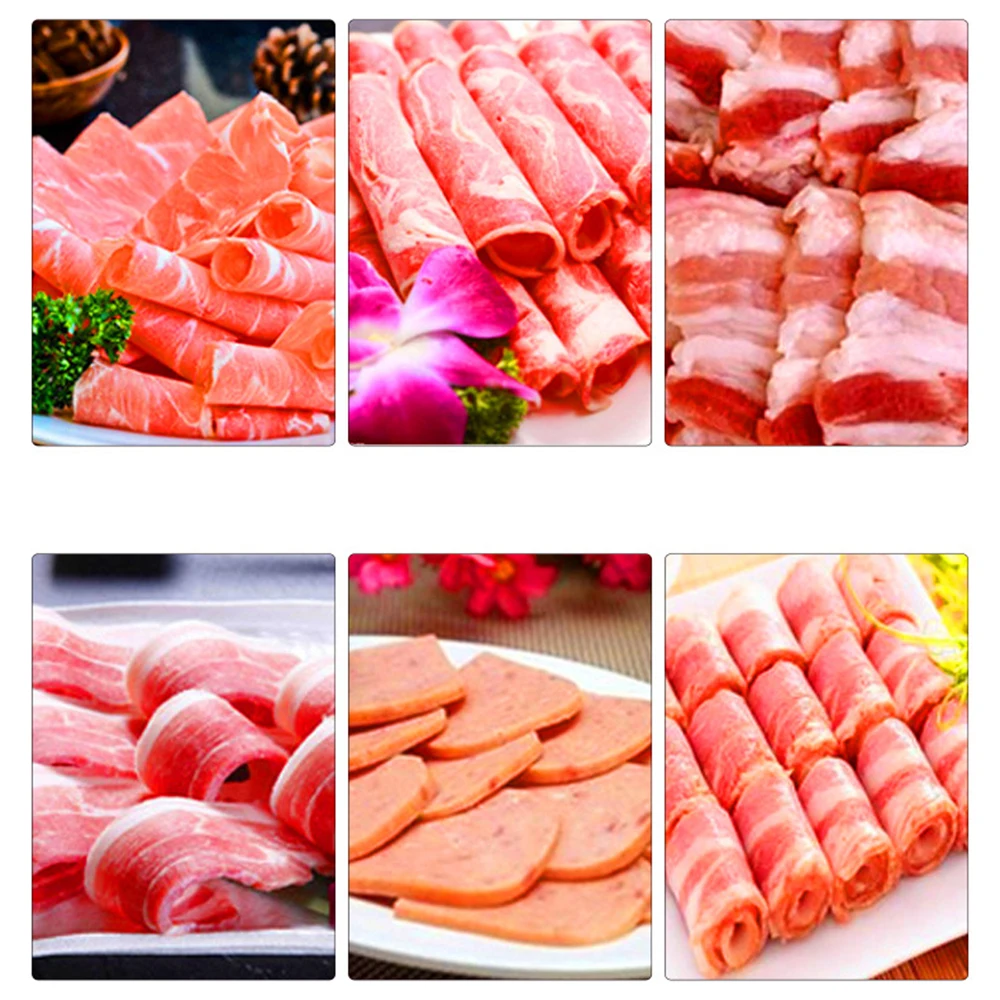 Damatic 2 4 8 Rolls Fully Automatic Commercial Wide Frozen Fish Meat Bacon Slice Cut Make Slicer Machine