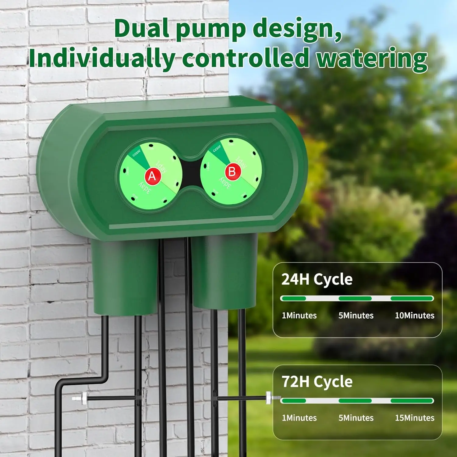 Solar Automatic Plant Self Watering System Devices for Plants on Outdoor Balcony Plant Bed the Green Home Drip Irrigation Kit