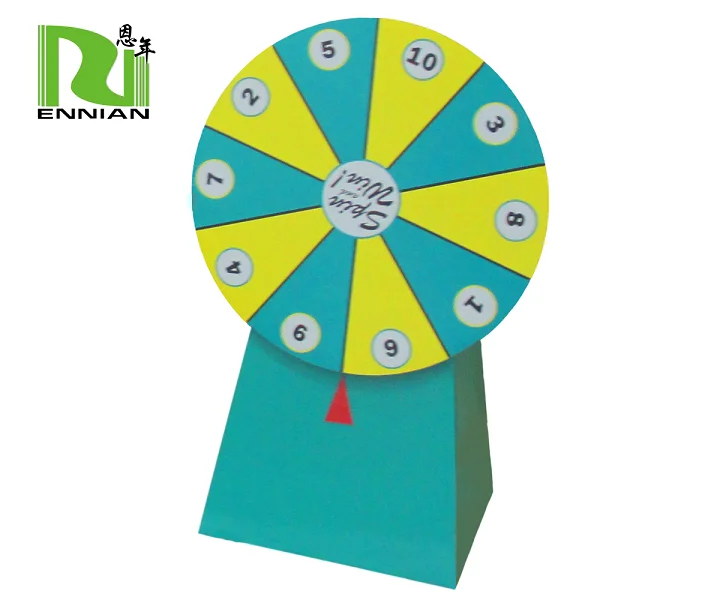 20 дюймовый настольный стенд съемный бант сборный развлечений приз колесо фортуны для продажи