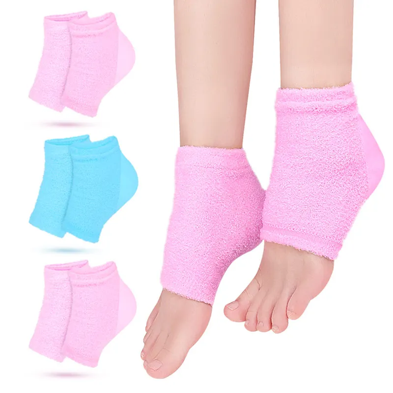 Toeless Spa Socks Dry Skin Moisturizing Heel socks