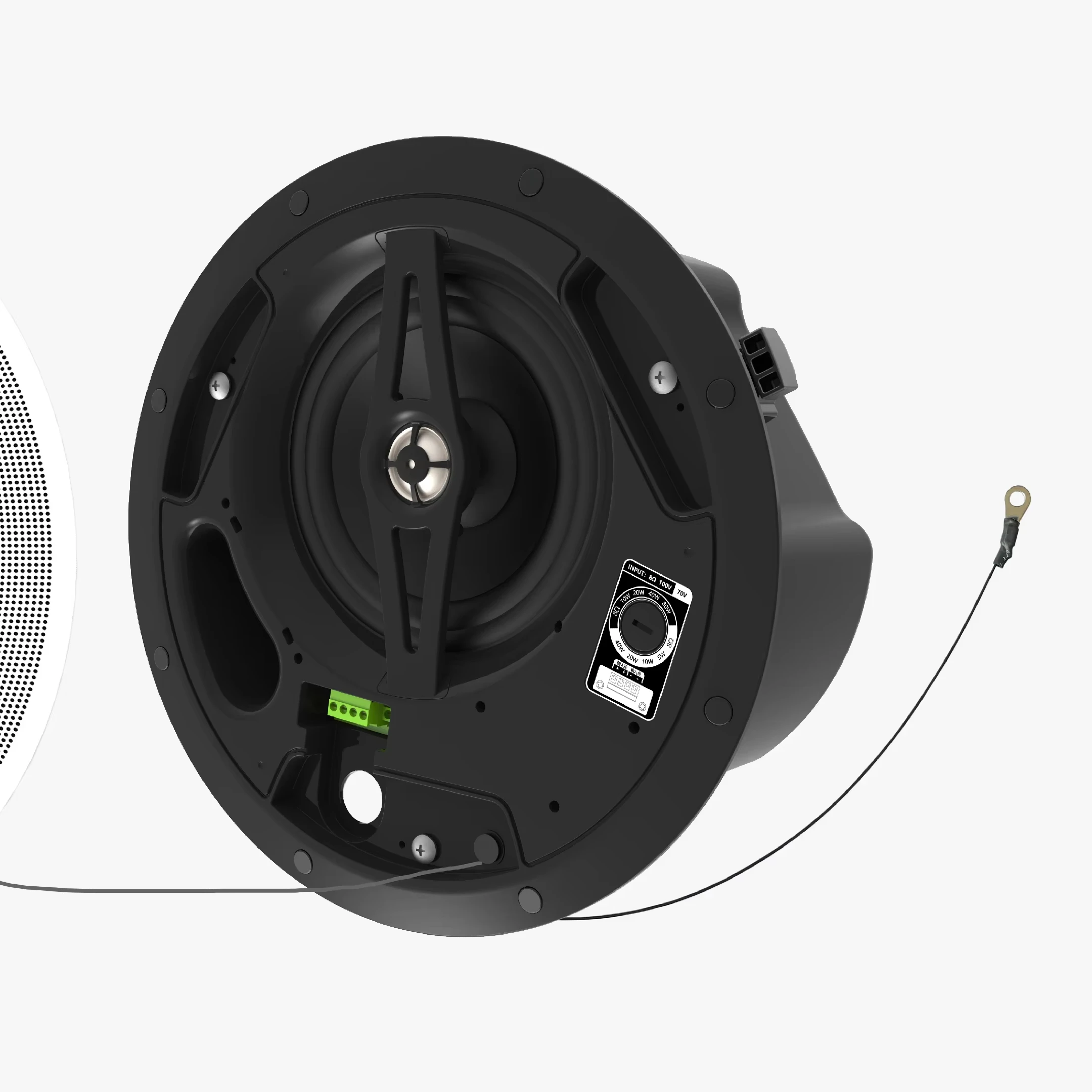 New design OEM Factory Top Suction Speaker Work with Background Music Amplifier Mounted on Ceiling