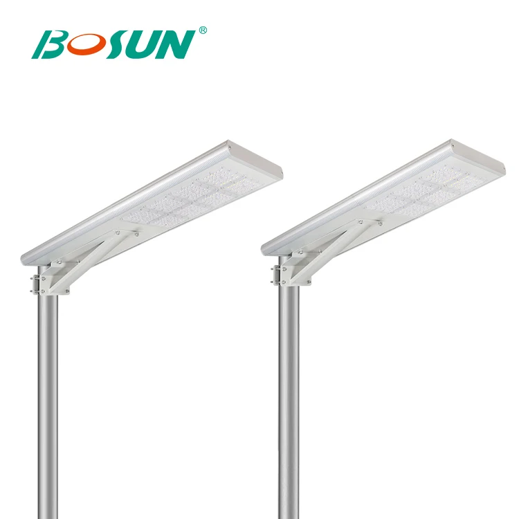 BOSUN Promotion on sale! IP65 waterproof solar panel 40w 50w all in one solar led street light